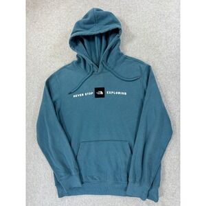 The North Face Never Stop Exploring Hoodie Sweatshirt (Men's Medium) Blue